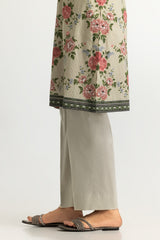 UAE- 3PC Lawn Printed Suit With Embroidered