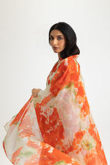 UAE- 3PC Lawn Printed Suit With Embroidered