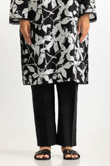 UAE- 3PC Lawn Printed Suit With Embroidered