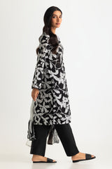 UAE- 3PC Lawn Printed Suit With Embroidered