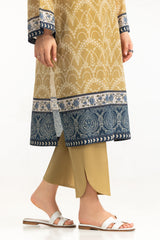 UAE- 3PC Lawn Printed With Embroidered Suit