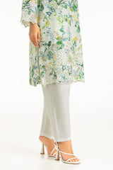 UAE- 3PC Lawn Printed With Embroidered Suit