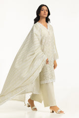 UAE-3PC Lawn Schiffli Embroidered Suit IUSTKSD-2016