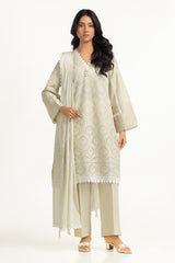 UAE-3PC Lawn Schiffli Embroidered Suit IUSTKSD-2016