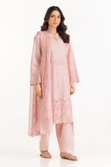 UAE-3PC Lawn Schiffli Embroidered Suit