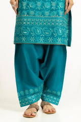 UAE-3PC Lawn Sequence Embroidered Suit IUSTKSD-2004