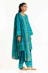 UAE-3PC Lawn Sequence Embroidered Suit IUSTKSD-2004
