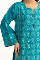 UAE-3PC Lawn Sequence Embroidered Suit IUSTKSD-2004