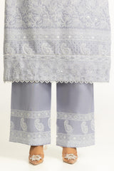 UAE-3PC Lawn Sequence Embroidered Suit IUSTKSD-2005