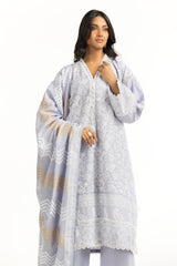 UAE-3PC Lawn Sequence Embroidered Suit IUSTKSD-2005