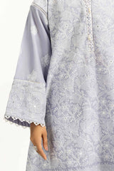 UAE-3PC Lawn Sequence Embroidered Suit IUSTKSD-2005