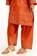UAE-3PC Lawn Sequence Embroidered Suit IUSTKSD-2008
