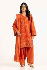 UAE-3PC Lawn Sequence Embroidered Suit IUSTKSD-2008