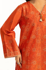 UAE-3PC Lawn Sequence Embroidered Suit IUSTKSD-2008