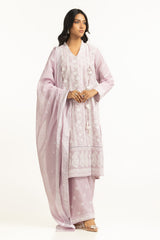 UAE-3PC Lawn Sequence Embroidered Suit IUSTKSD-2009