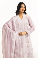 UAE-3PC Lawn Sequence Embroidered Suit IUSTKSD-2009