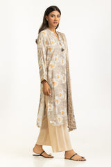 UAE-3PC Linen Printed Suit IUSTKSD-1129