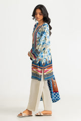 UAE-3PC Linen Printed Suit