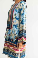 UAE-3PC Linen Printed Suit