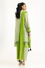 UAE- 3PC Lurex Jacquard Printed Suit