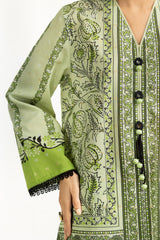 UAE- 3PC Lurex Jacquard Printed Suit