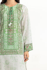 UAE- 3PC Mehsuri Printed Stripe Suit