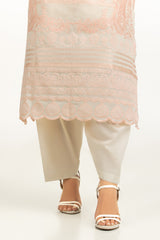 UAE-3PC Paper Cotton Embroidered Suit IUSTKSD-2204