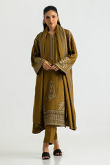 UAE-3PC Pashmina Embroidered Suit
