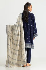 UAE-3PC Pashmina Embroidered Suit