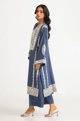 UAE-3PC Pashmina Embroidered Suit