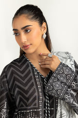 UAE-3PC Printed Lawn Suit IUSTKSD-1309