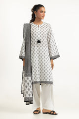 UAE-3PC Printed Lawn Suit IUSTKSD-1317