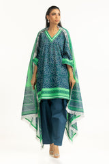 UAE-3PC Printed Lawn Suit IUSTKSD-1412