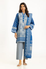 UAE-3PC Printed Lawn Suit IUSTKSD-2003
