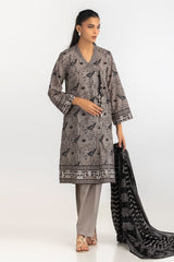 UAE-3PC Printed Lawn Suit IUSTKSD-2030