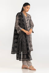 UAE-3PC Printed Lawn Suit IUSTKSD-2030