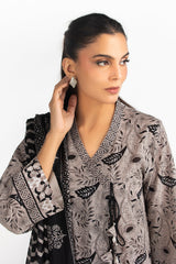 UAE-3PC Printed Lawn Suit IUSTKSD-2030