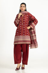 UAE-3PC Printed Lawn Suit IUSTKSD-2032