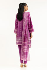 UAE-3PC Printed Lawn Suit IUSTKSD-2033