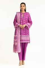 UAE-3PC Printed Lawn Suit IUSTKSD-2033