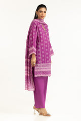 UAE-3PC Printed Lawn Suit IUSTKSD-2033