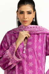 UAE-3PC Printed Lawn Suit IUSTKSD-2033