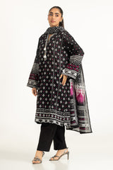 UAE-3PC Printed Lawn Suit IUSTKSD-2055
