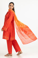 UAE-3PC Printed Lawn Suit IUSTKSD-2076