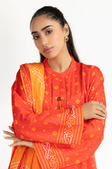 UAE-3PC Printed Lawn Suit IUSTKSD-2076