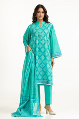 UAE-3PC Printed Lawn Suit IUSTKSD-2078