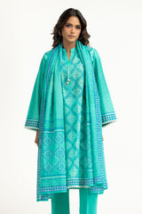 UAE-3PC Printed Lawn Suit IUSTKSD-2078
