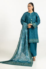 UAE-3PC Printed Lawn Suit IUSTKSD-2092