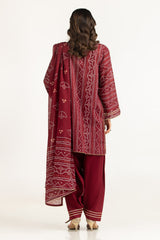 UAE-3PC Printed Lawn Suit IUSTKSD-2141