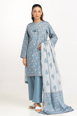 UAE-3PC Printed Lawn Suit IUSTKSD-2175